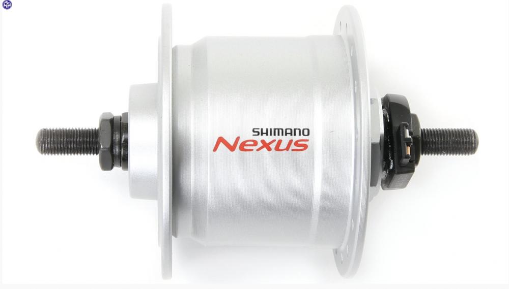 Shimano DH-C3000 Nabendynamo 28 Loch silber - Zuverlässige Lichtversorgung für V-Brakes