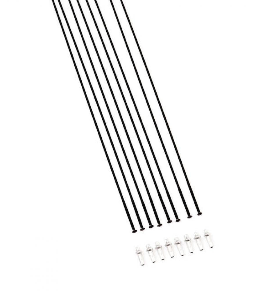 DT Swiss Speichenkit für HXC 1200 Spline 29 Zoll Schwarz - Original Ersatzspeichen Set - Speichen Zubehör