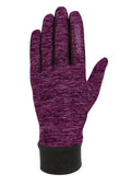 CHIBA Allround Light - Radhandschuhe, Polartec-Fleece, Touchfunktion, violett, Gr. L