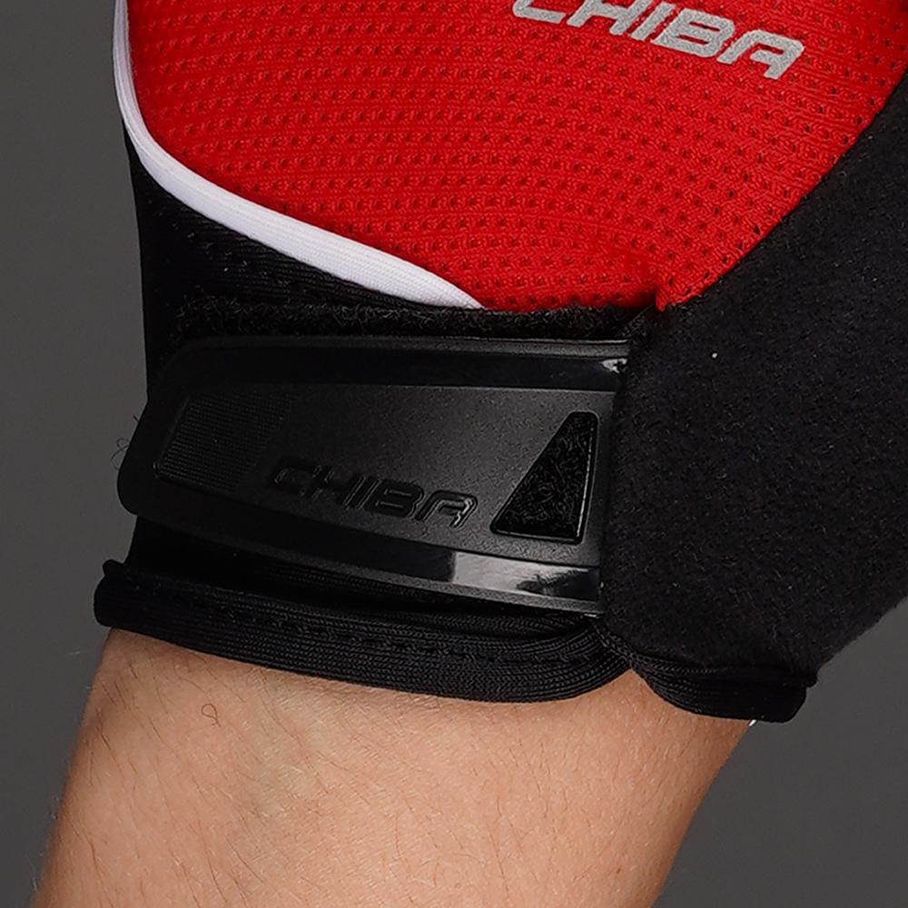 CHIBA Youth - Radhandschuhe rot XS/S, atmungsaktiv & leicht gepolstert