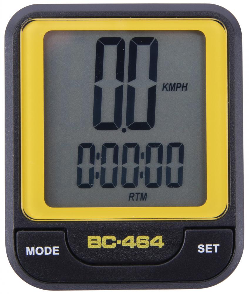 CONTEC Fahrradcomputer CBC-464 gelb schwarz