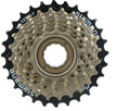 Shimano TZ500 Schraub-Zahnkranz 7-fach 14-28 Z braun für zuverlässige Schaltperformance am Fahrrad.