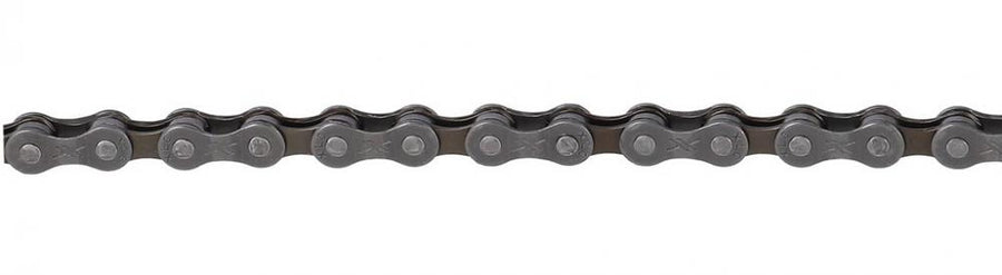 XLC CC-C18 Fahrradkette 8-fach, 116 Glieder, grau-braun