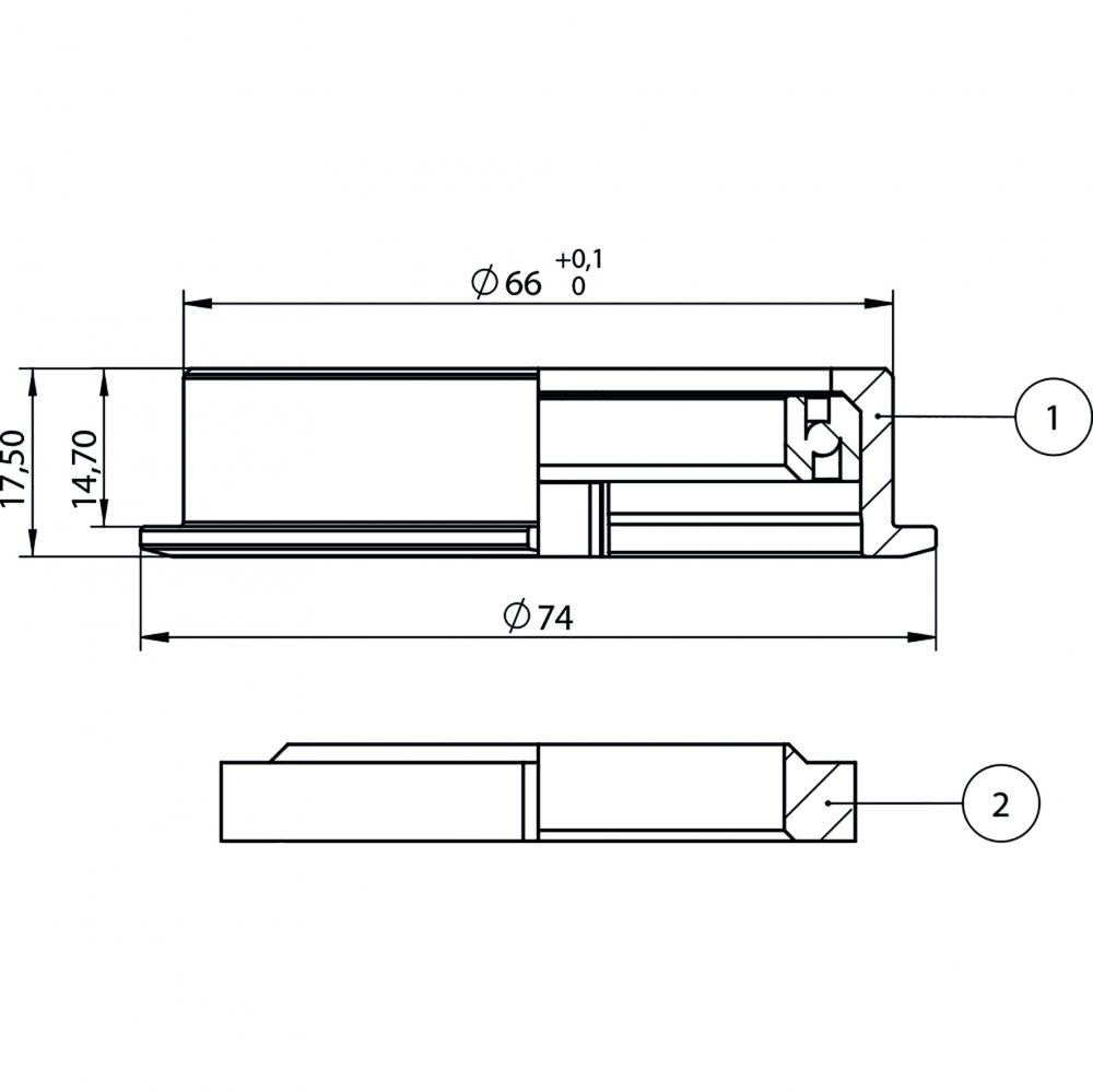 Centurion Steuersatz AICR by ACROS® 66 mm/74 mm - präzise Lenkperformance