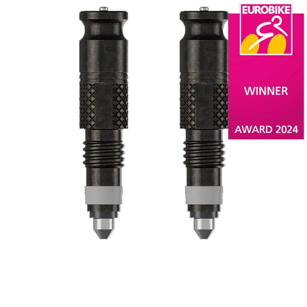 Schwalbe CLIK VALVE SV-SCV Ventil-Umbau Set für einfaches Aufpumpen, Eurobike Award 2024 Gewinner.