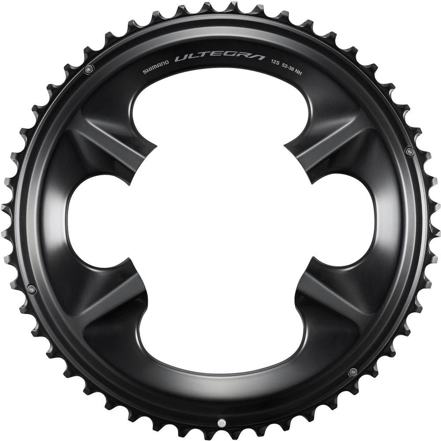 SHIMANO ULTEGRA FC-R8100 Kettenblatt 52 Zähne, dunkelgrau, für präzisen Rennrad-Antrieb.