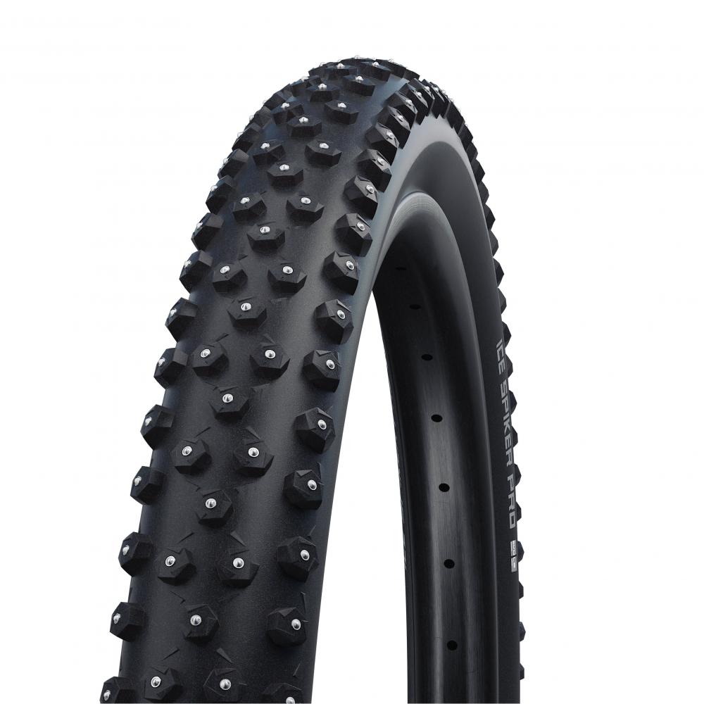 Schwalbe Faltreifen Ice Spiker Pro Performance 28x2,6 Zoll (65-622) Schwarz - maximaler Grip auf Eis und Schnee