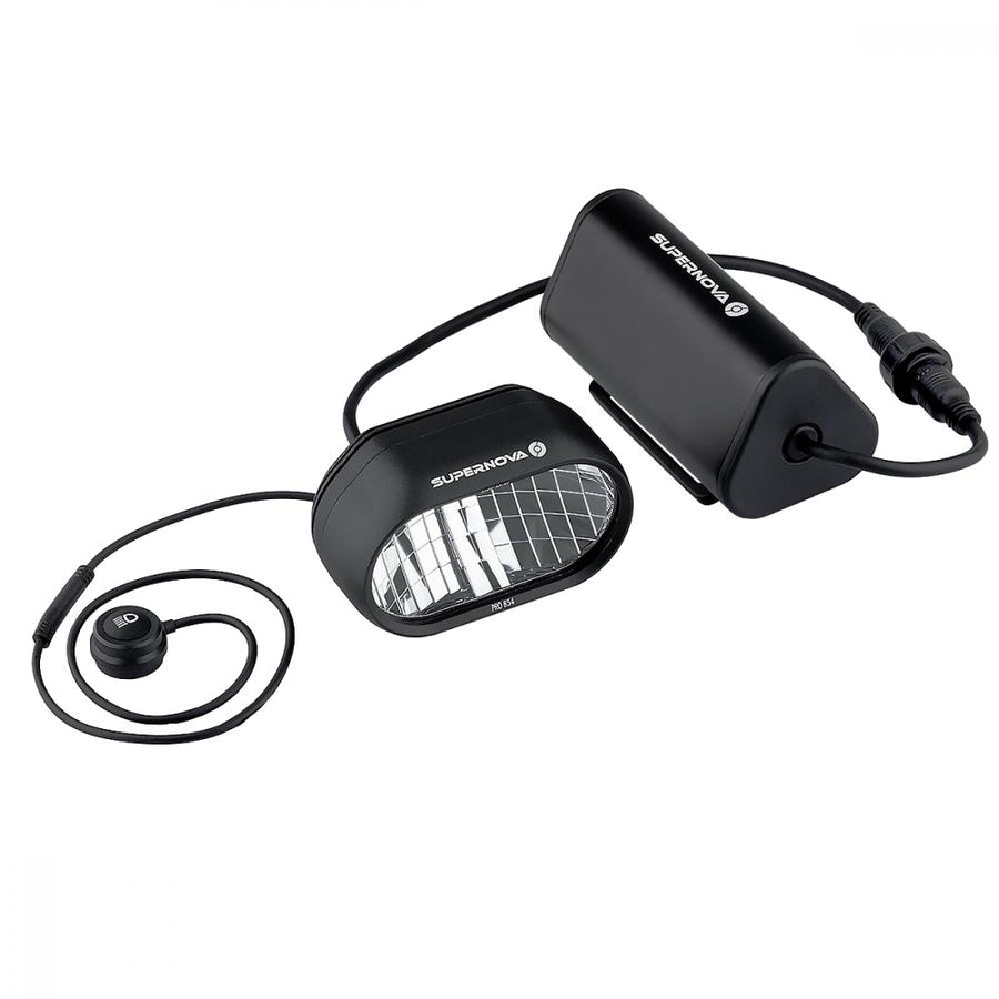 Supernova B54 Pro Batterie Scheinwerfer, StVZO - extrem heller Akkuscheinwerfer mit Fernlicht