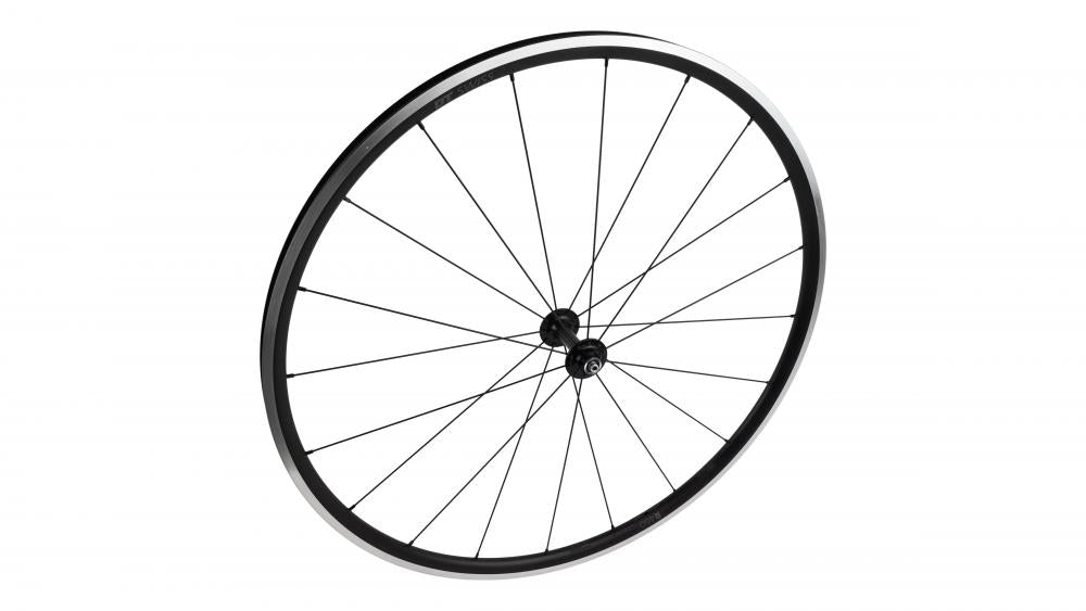 FRONT WHL DT-R460 - 700C FRONT ALLOY QR 9X100MM RIM BRAKE 20H - BLACK W/ CHARCOAL DCL - Felge - Felgenbremse