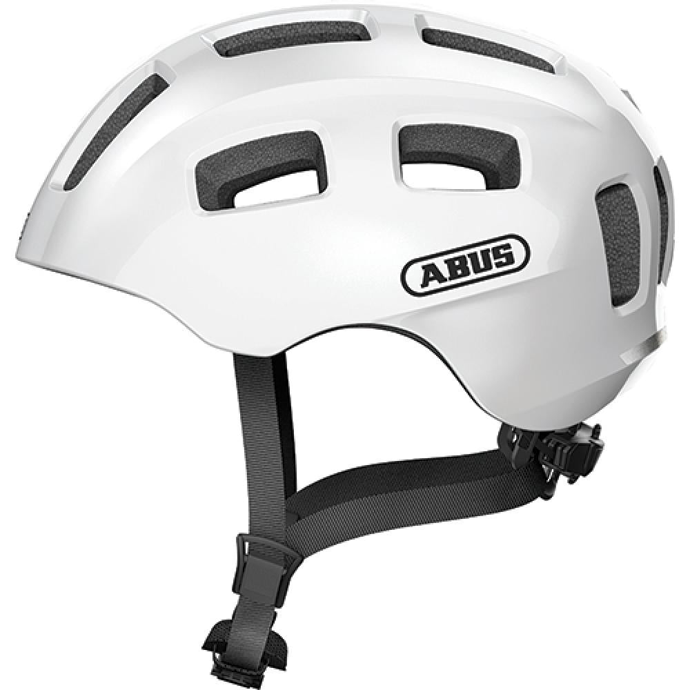 Abus Kinderhelm Youn-I 2.0 pearl weiß M 52 bis 57cm