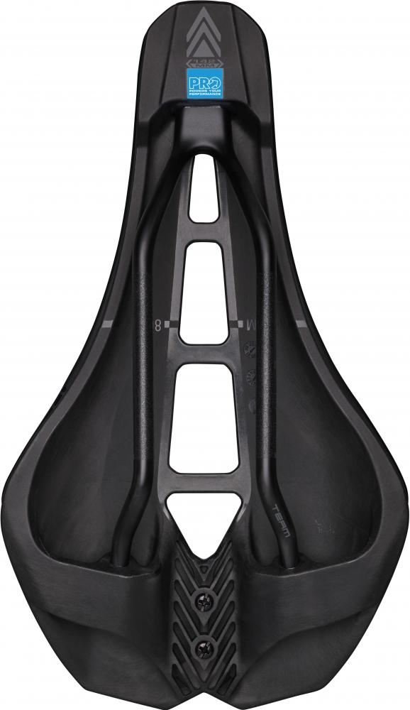 PRO Fahrradsattel Stealth Team 152 mm Schwarz - aerodynamischer Rennradsattel mit Carbon-Gestell