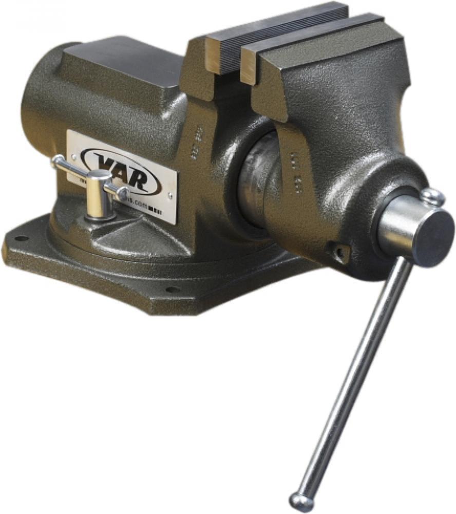 VAR Schraubstock DV-09000 100 mm - robuster Werkbankschraubstock für präzises Spannen