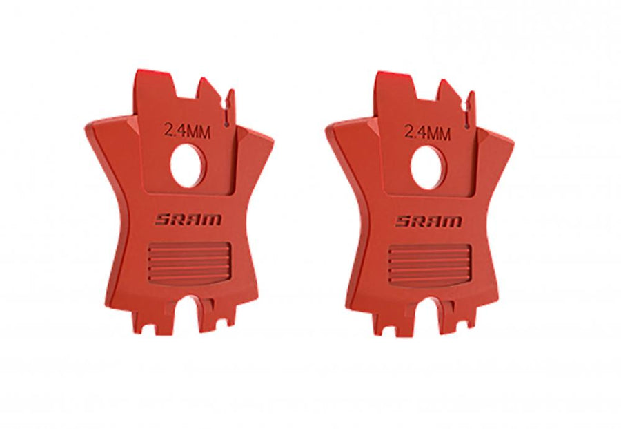 SRAM Belagspreizer 2,4 mm für eTap/S900 Monoblock Bremssattel, 1-teilig, 2 Stück  optimaler Belagabstand und Transportsicherung