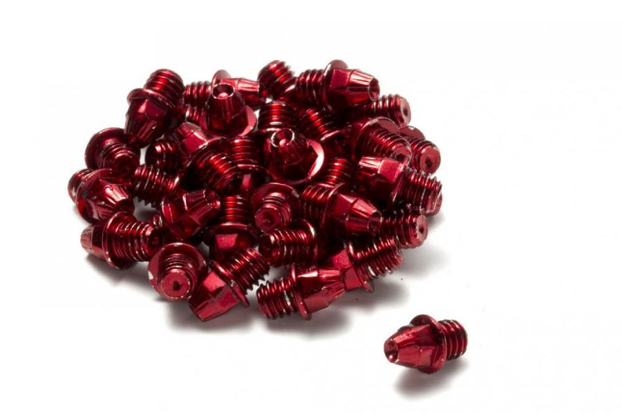 Reverse Pedalzubehör Pins M4+4mm Gesamtlänge 5mm Stahl 24 Stück rot
