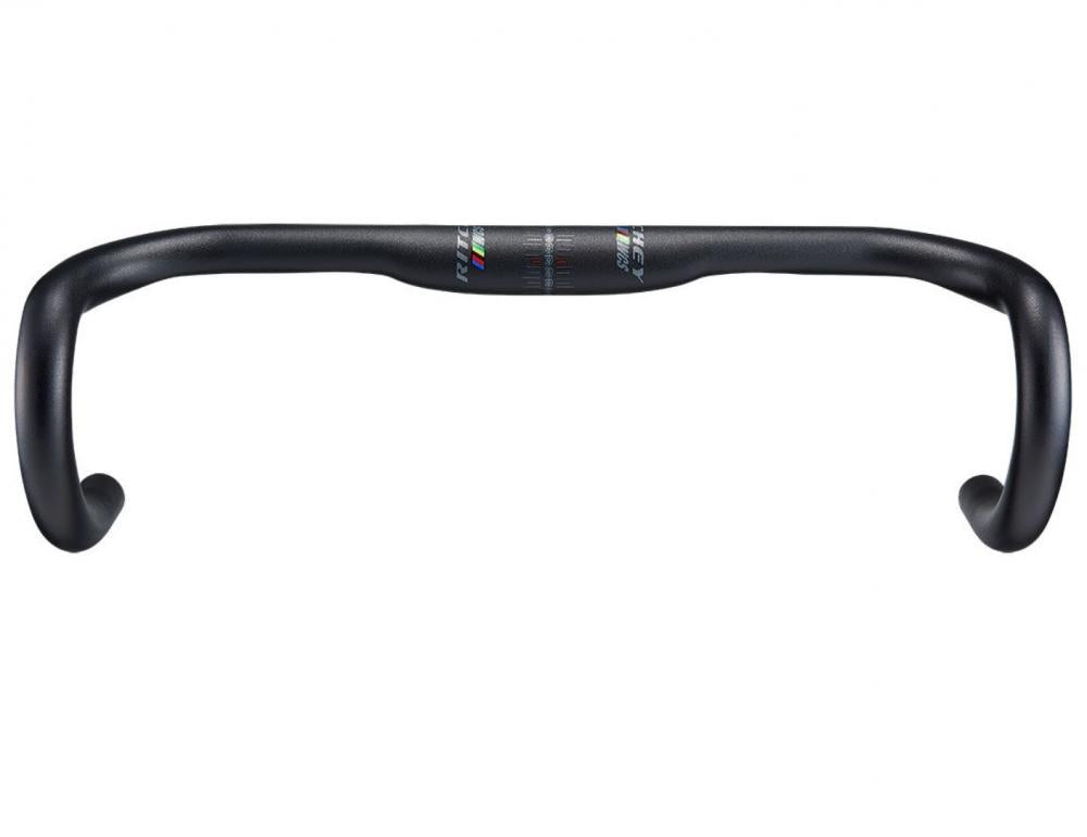 Ritchey WCS Streem Drop Lenker 31,8 mm, 46 cm Breite, 128 mm Drop, 73 mm Reach, 5° Backsweep, 2° Flare, interne Zugverlegung, kompatibel mit Shimano Di2 EW-RS910, blatte