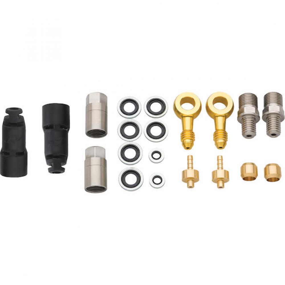 Pro Quick-fit Adapter-set Hope Schwarz/gold - Anschlussset Für Hydraulische Bremsleitungen