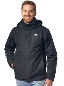 Valkental Jacke 3in1 Smart Jacket wasserdichte Jacke mit Fleece Zipp-In Herren 5XL schwarz