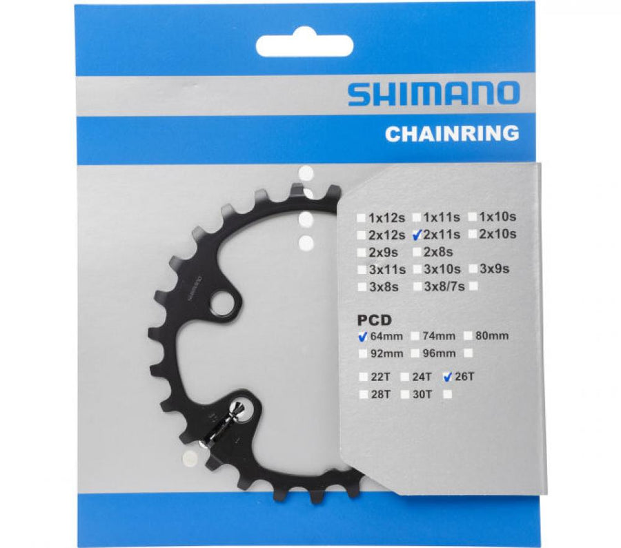 Shimano Deore FC-M5100 Kettenblatt mit 26 Zähnen in Originalverpackung für moderne MTB-Schaltungen.