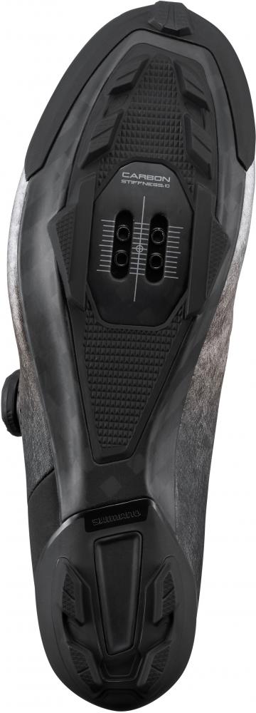 SHIMANO RX801 Gravel SPD Fahrradschuhe - Herren/Damen, Größe 43, Silber