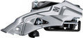 Shimano Altus FD-M2000 3-fach MTB Umwerfer, Schelle tief, Dual-Pull für präzise Frontschalt-Performance.