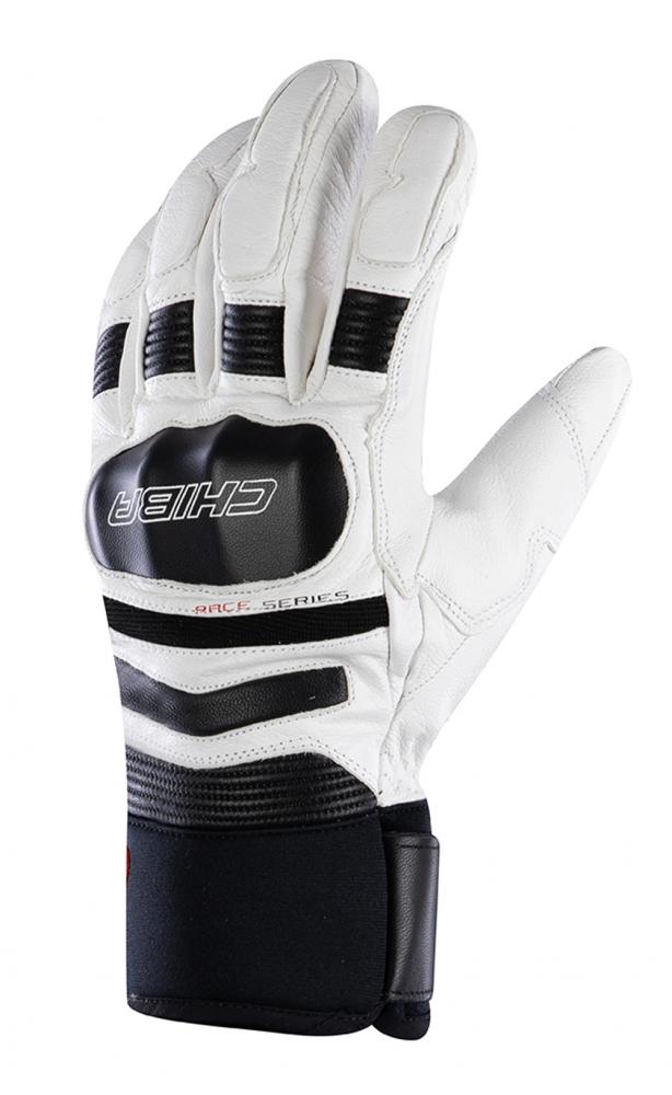 CHIBA Super Race - wasserdichte, winddichte Radhandschuhe, Größe 8, weiß