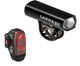 Lezyne Beleuchtungs-Set Hecto Pro 65 + KTV StVZO (vorne 65 Lux/200 lm, 3 Modi, hinten 11 lm USB, IPX7, CNC-Alu, Akku)