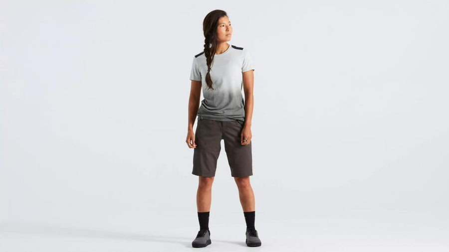 TRAIL SHORT W/LINER WMN CHAR XS - Damen Laufshorts mit Innenhose
