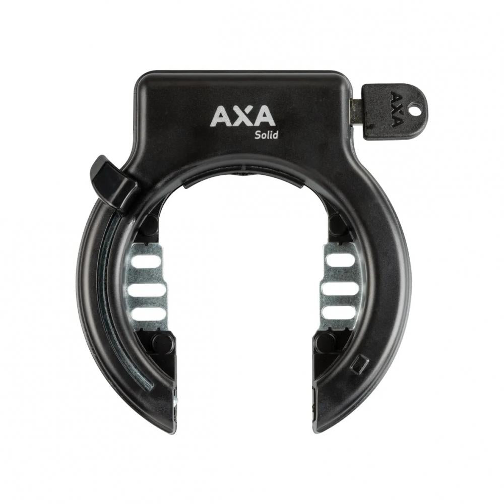 Rahmenschloss AXA Solid Retractable schwarz, Schlüssel abziehbar