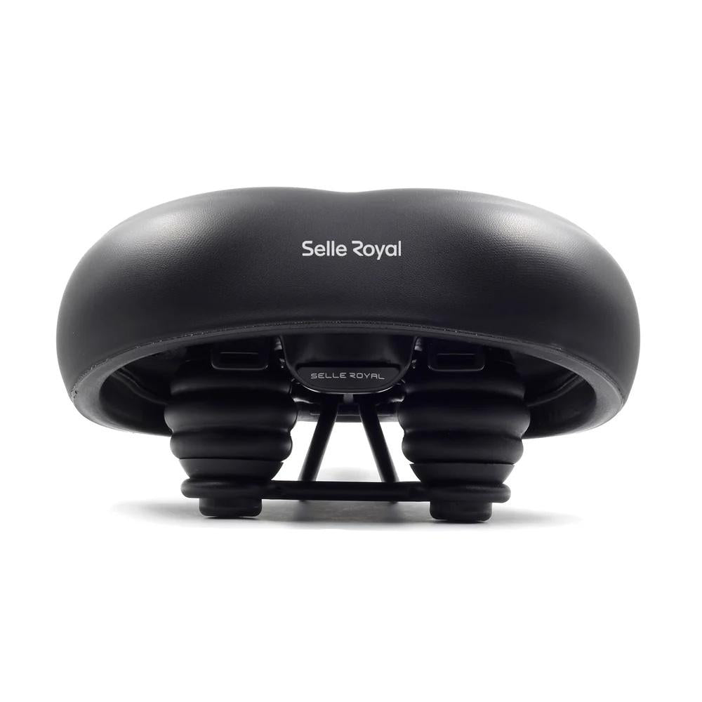 Schwarzer Selle Royal Torx Premium Fahrradsattel, unisex, stoßabsorbierend, für entspannte Sitzposition und hohen Komfort.