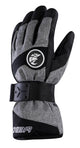 CHIBA Board - wasserdichte Primaloft Winter-Radhandschuhe mit Protektorschiene, Gr. 8, hellgrau/weiß