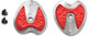Sidi Austauschabsatz Replaceable Heel Pad Unisize Rot - langlebiger Ersatz für Road-Schuhe