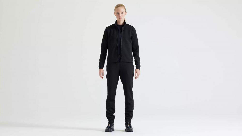 TRACK Trainingsjacke Damen Schwarz XS - Sportjacke für Fitness & Freizeit