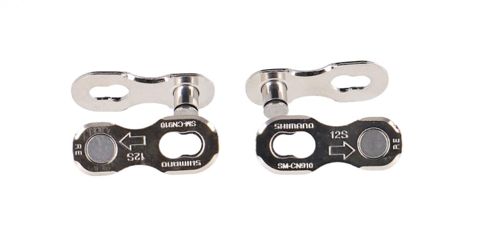 Shimano SM-CN910 12-fach Quick-Link Kettenschloss Set mit 2 Paar zuverlässigen Verbindungsgliedern für Fahrradketten.