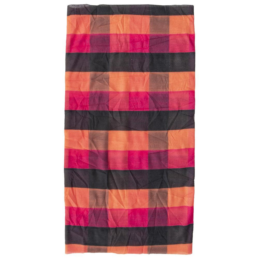 M-WAVE Hals/Kopftuch Purple Squared L Multifunktionales Schlauch- und Bandana-Tuch