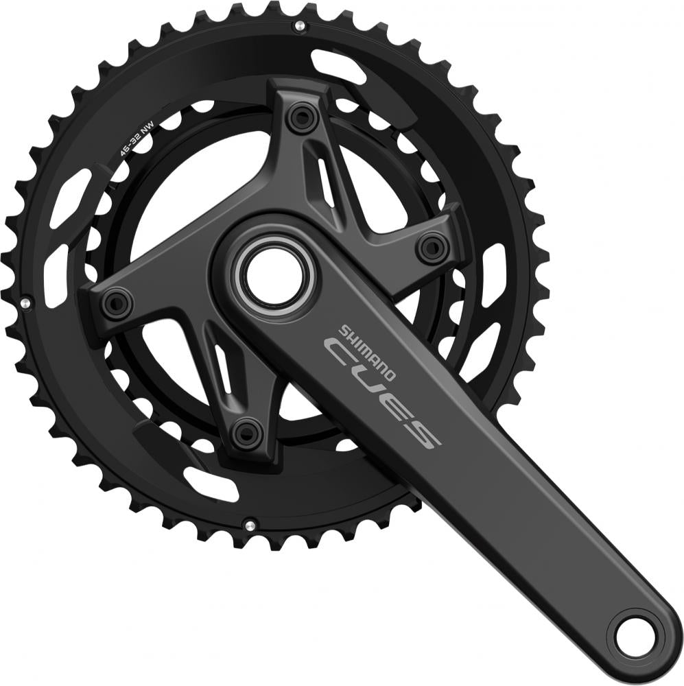 SHIMANO Kurbelgarnitur CUES FC-U6030-2,172,5mm 46x32Z 9/10-fach 2-tlg - 6030-2, 2,, 172,, 5mm, 46x32, 10-fach