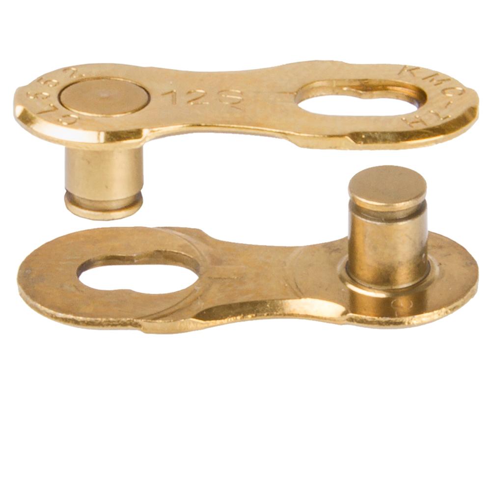 KMC Missinglink 10R Ti-N Gold 2 Stück für 10-fach Fahrradketten 5,88mm, goldene Ketteverschluss.