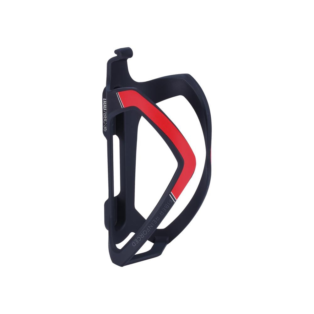 BBB Cycling BBB Flasschenhalter FlexCage matt schwarz/rot One Size matt - leichter & flexibler Flaschenhalt