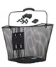 Around Vorderradkorb Basic schwarz 32x23x26 cm mit Lenkerhalter engmaschig