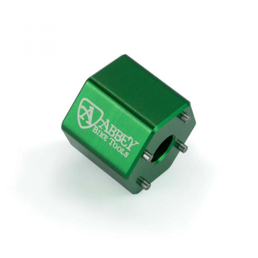Abbey Tools Werkzeug für SRAM DUB Staubschutzkappe 3/8" Vierkant Grün - sicheres Lösen der Kappe