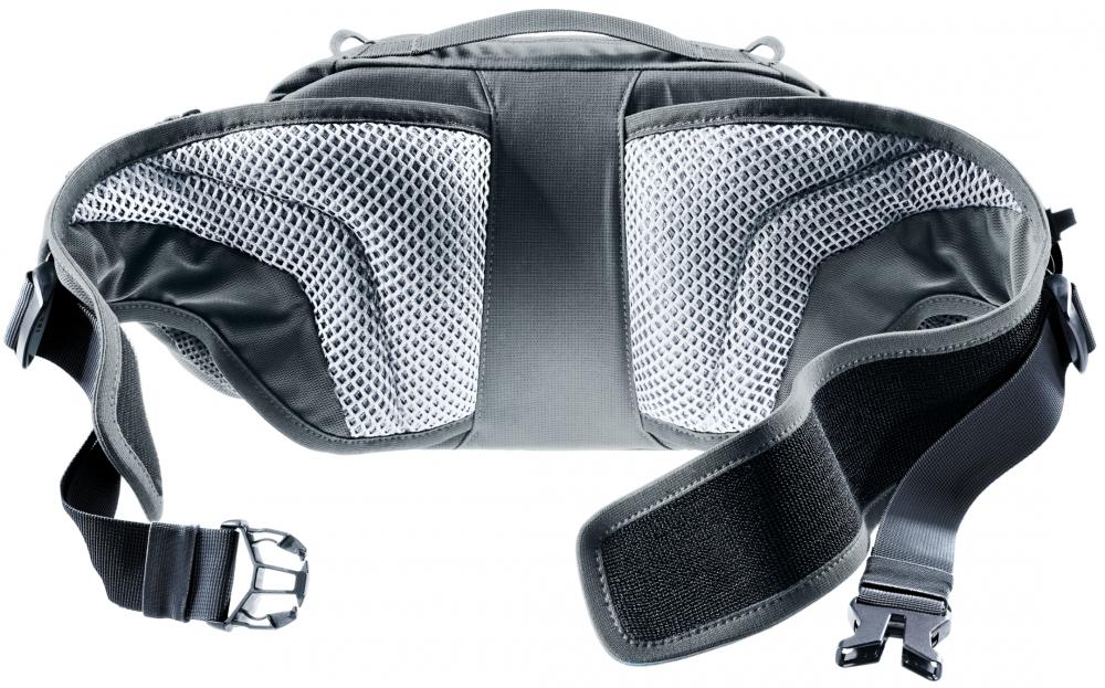 Deuter Pulse Pro 5 Hüfttasche 5 Liter Graphite - Leichtgewicht Bauchtasche mit optimaler Belüftung