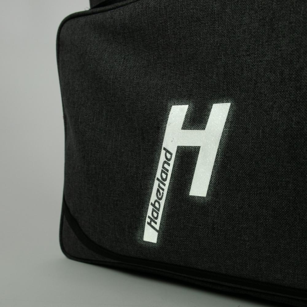 Haberland Frontträger-Tasche Office anthrazit - geräumige Laptop- & Bürotasche für KLICKfix