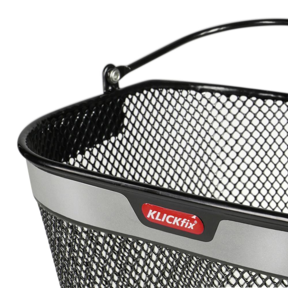 KLICKfix Fahrradkorb Uni Korb schwarz H 26 x L 25 x B 35cm