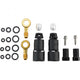 Jagwire Pro Quick-Fit Adapterset SRAM/AVID Schwarz/Gold - Langlebige Bremsleistung