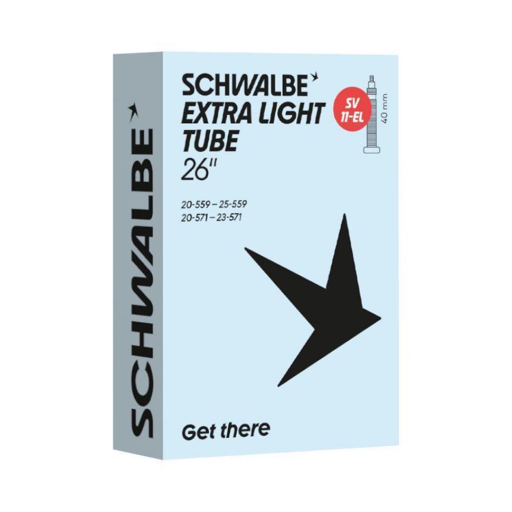Schwalbe Schlauch Nr. 11-EL 26 Zoll - SV 40 mm Extra Light