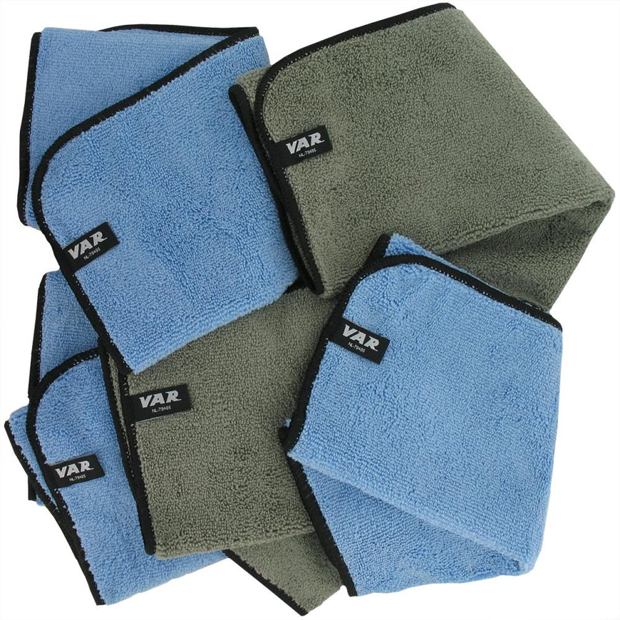 VAR Microfasertücher 5er-Set 40 x 30 cm - hochsaugfähige Reinigungstücher