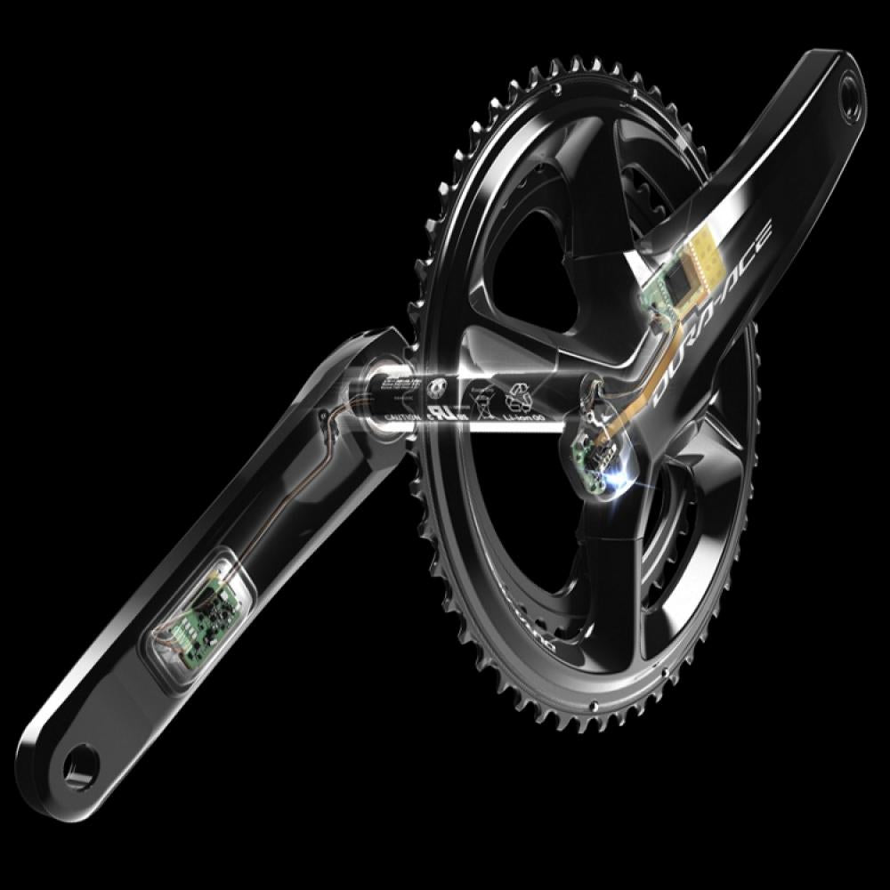 Shimano Dura-Ace FC-R9200-P Powermeter Kurbelgarnitur 2x12-fach 175 Millimeter 54-40 Zähne schwarz - HOLLOWTECH II