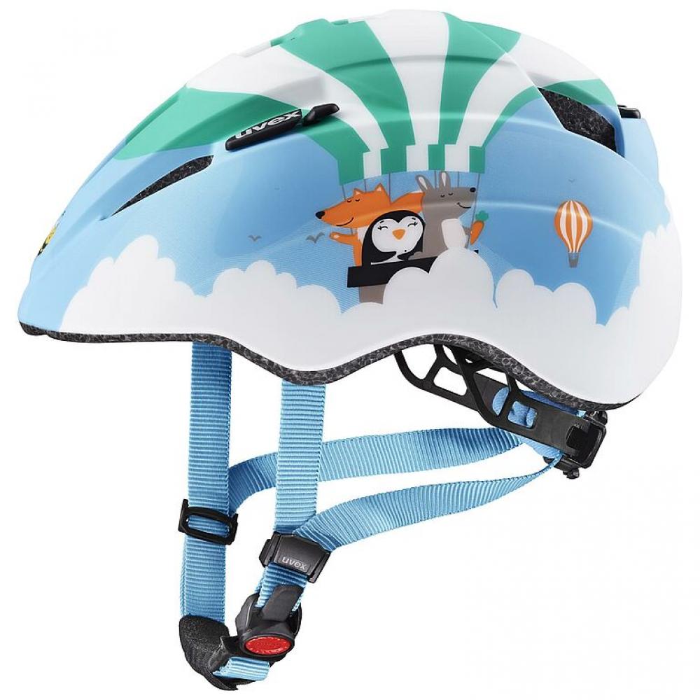 uvex Kid 2 cc - Leichter Kinder-Fahrradhelm mit IAS-System für perfekte Passform - stoßabsorbierend - mit FAS-Gurtband - LED-erweiterbar - ballon matt - 46-52 cm