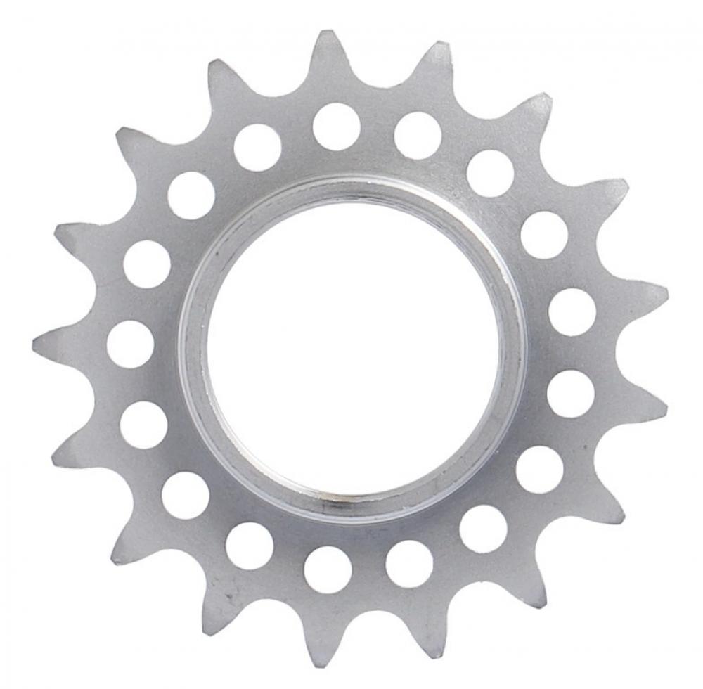 Single Speed Ritzel 1/8",17 Zähne Mit Gewinde Matt Verchromt