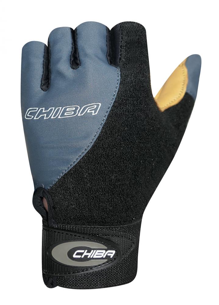 CHIBA Argon Kids - Kinder-Radhandschuhe XXS dunkelgrau mit Gelpolsterung
