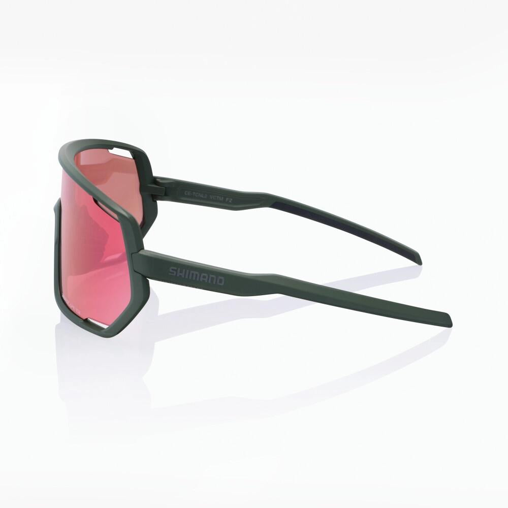 SHIMANO BRILLE TECHNIUM 2 RIDESCAPE TR One Size OLIVE - klare Sicht für sportliche Fahrten